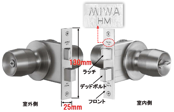 ドアノブの交換 MIWA HM U9シリンダー仕様一式の通販[商品詳細]｜日本最大級の通販サイト【パーク】