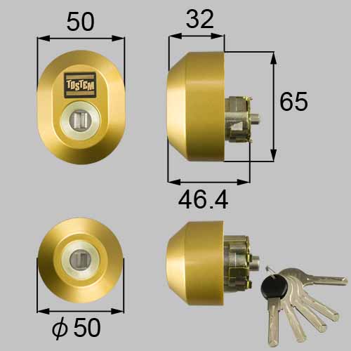 TOSTEM FORARD(トステム フォラード)交換用Wシリンダー仕様（WXキー） ロック救急 鍵・防犯グッズ通販ショップ